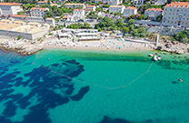 Luftaufnahme Strand Banje