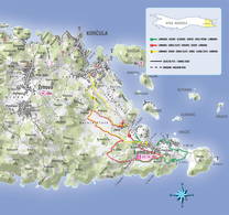 Radwanderkarte Lumbarda