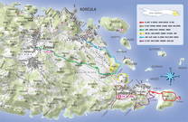 Lumbarda Karte Wanderwege