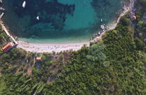 Luftaufnahme Strand Smokvjenac, Plat