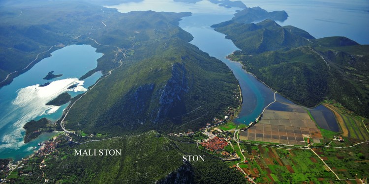 Mali Ston und Ston aus der Vogelperspektive von Ivo Pervan