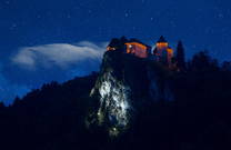 Nachtaufnahme Bleder Burg