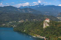 Burg, Strandbad, Alpen