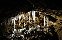 Eiszapfen, Winter Krizna Höhle