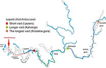 Übersichtskarte Krizna Höhle