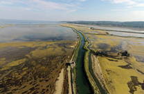 Landschaftspark Secovlje - Vogelperspektive