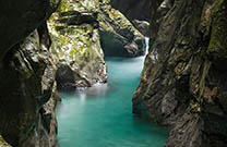 Tolminer Klammen - Felswände