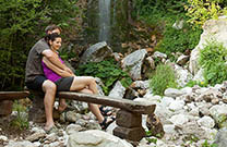 Wasserfall Sopot - Soca Tal