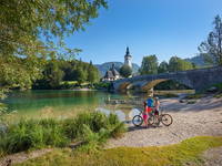 Radfahren am Bohinjer See