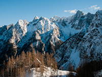 Ausblick Martuljek Berge