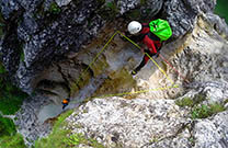 'Gesicherte Abseilaktion