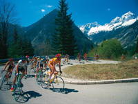 Anstieg Vrsic, Rennrad