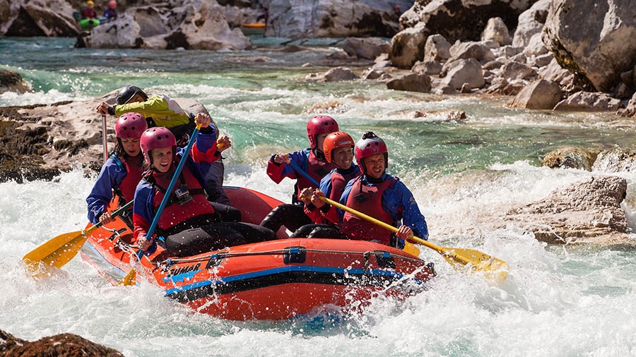 Rafting in Slowenien
