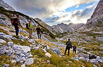 Wandergruppe, Triglav Nationalpark