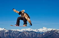Snowboarder, Skigebiet Cerkno