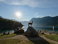 Bohinj - Badeplatz bei der Gams