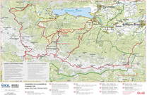 Landkarte Bohinj und Berg Vogel