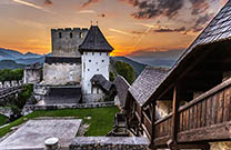 Burg Celje, Sonnenuntergang