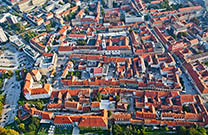 Altstadt Celje, Luftaufnahme