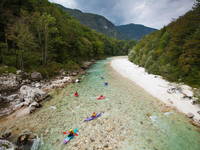 Kajaktour Soca bei Trnovo