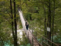 Kobarid - Wandern, Hängebrücke Soca