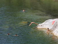 Most na Soci - Schwimmen & Sonnenbaden