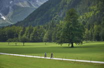 Radfahren Logar Tal