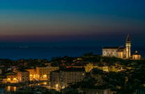 Piran bei Nacht